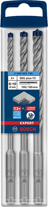 Hammerbohrer HM BOSCH EXPERT 3tlg. SDS plus-7X Set, 6/8/10mm