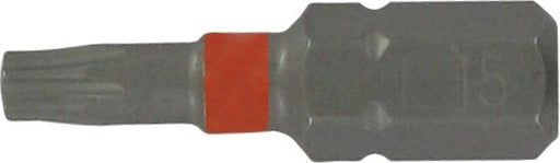 Biteinsatz Torx TX15 x 25 mm 1/4 Zoll Aufnahme Farbe orange