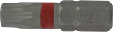 Biteinsatz Torx TX30 x 25 mm 1/4 Zoll Aufnahme Farbe rot