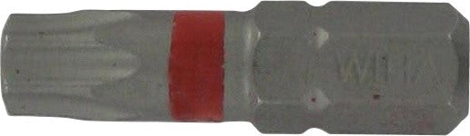 Biteinsatz Torx TX30 x 25 mm 1/4 Zoll Aufnahme Farbe rot
