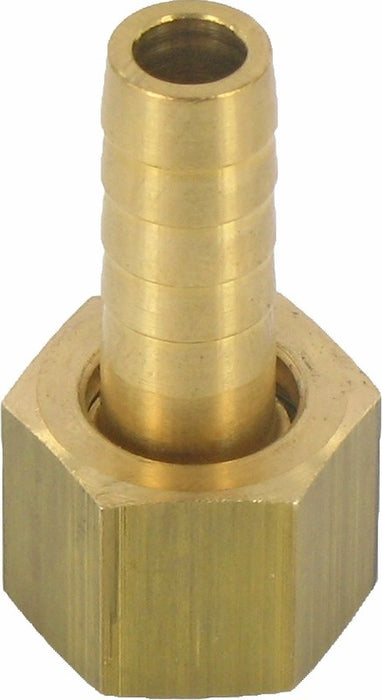 Schlauchverschraubung 2-tlg. Messing mit Überwurf G1/4 Zoll i x 6 mm