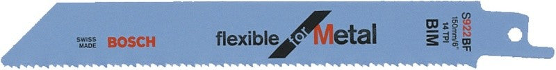 Säbelsägeblatt BOSCH S922BF Metall fein Schnitth. 3-100mm  (VE=5St.)