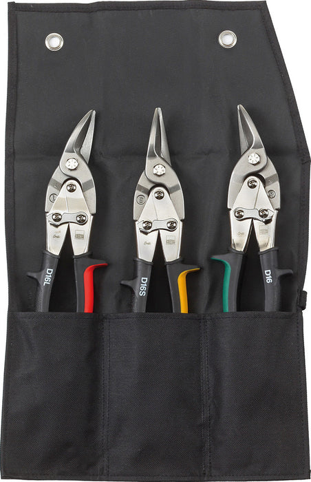Figuren-Blechscheren-Set Erdi D16 3-tlg. mit Hebelübersetzung 240 mm
