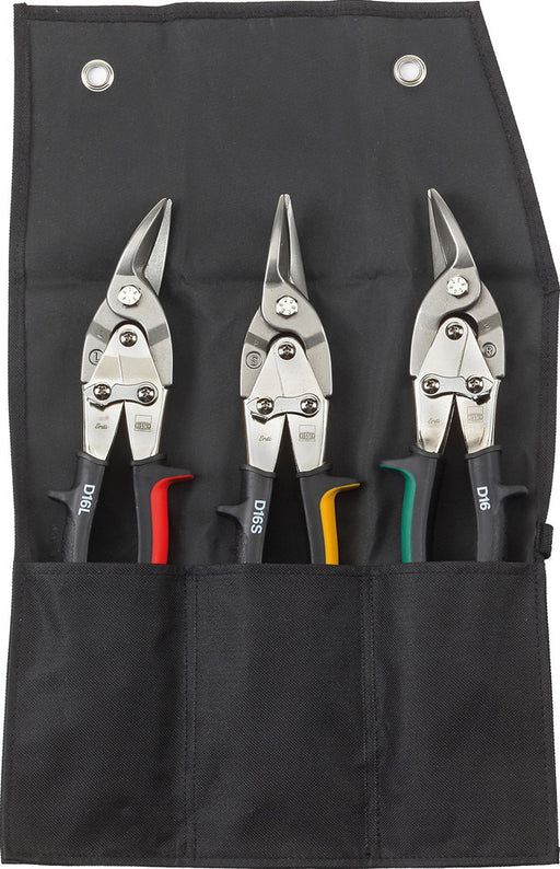 Figuren-Blechscheren-Set Erdi D16 3-tlg. mit Hebelübersetzung 240 mm