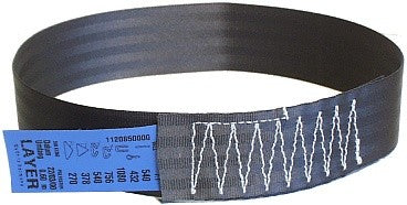 Einweg-Hebeband schwarz Breite 48 mm / Umfang 800 mm / 750 kg