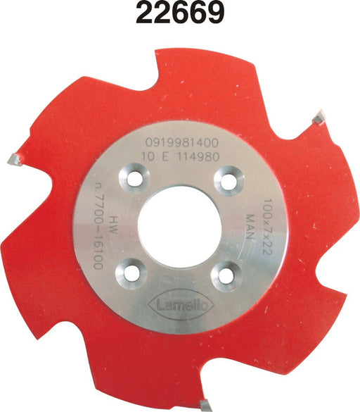 Lamellenfräser Hartmetall für Zeta 100,9 x 7 x 22 mm Z3
