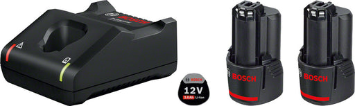 Basis-Set BOSCH 2 x 12V 3 Ah Akkus + Ladegerät