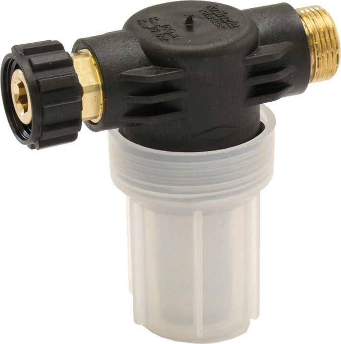 Wasserfilter Kränzle R 3/4 Zoll  AG / R 3/4 Zoll  IG Ein- und Ausgang in Messingausführung