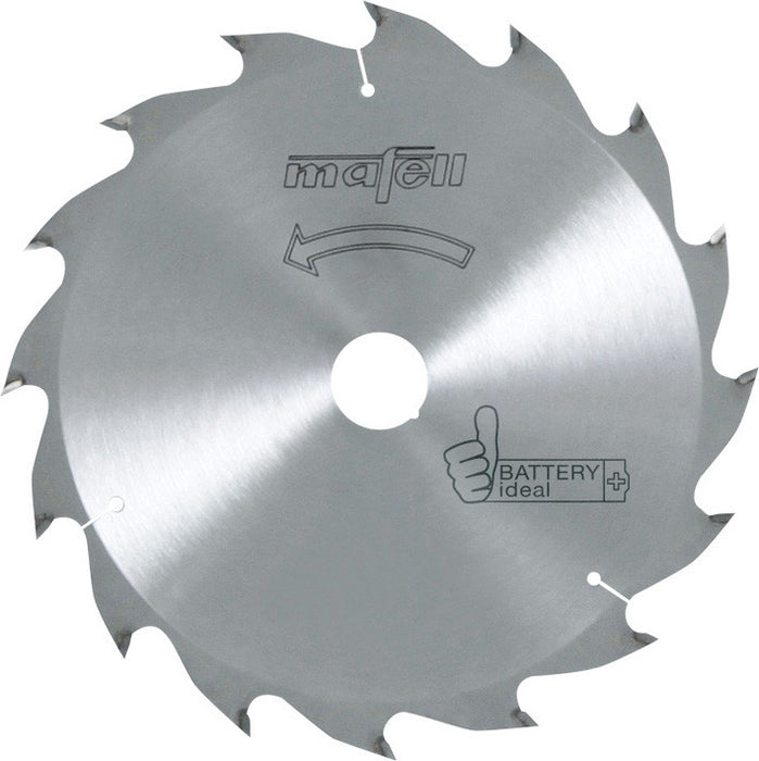 HM-Sägeblatt MAFELL 185x1,8x20 KSS60 Akku Z32 Längs- u. Querschnitte