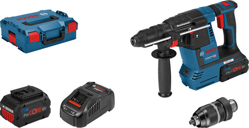 Akku-Bohrhammer BOSCH GBH 18V-26 F + 2x Akku 18 V / 8,0 Ah