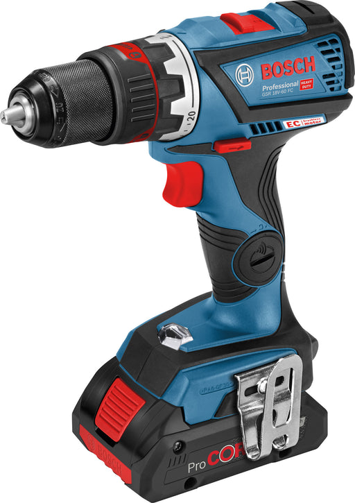 Akku-Bohrschrauber Bosch GSR 18V-60 FC + 2x Akku 18 V / 4,0 Ah