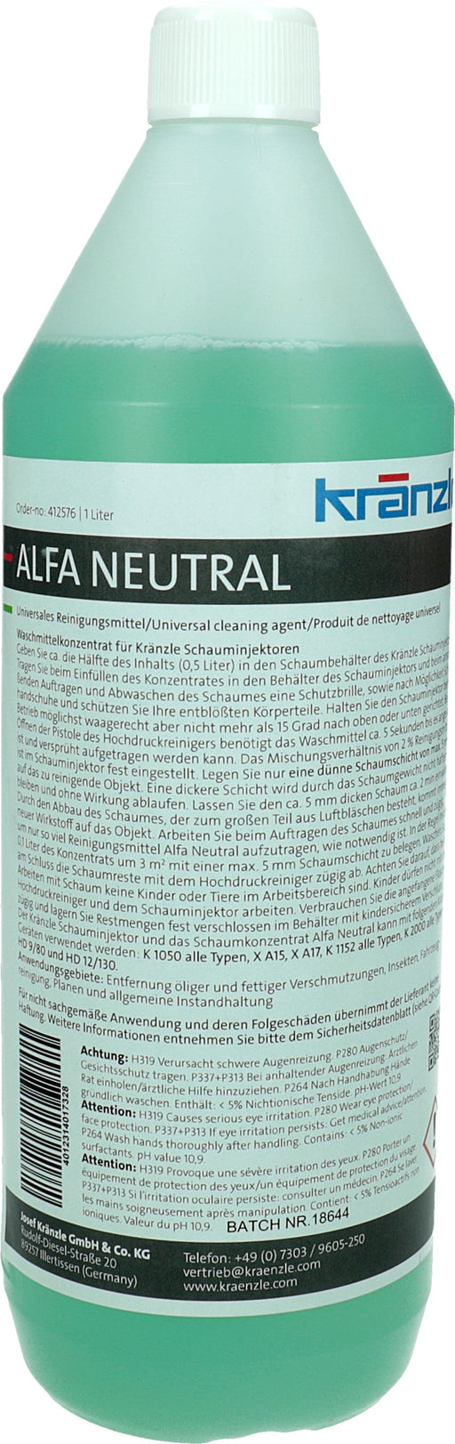 Reinigungsmittel KRÄNZLE  Neutral 1L Flasche