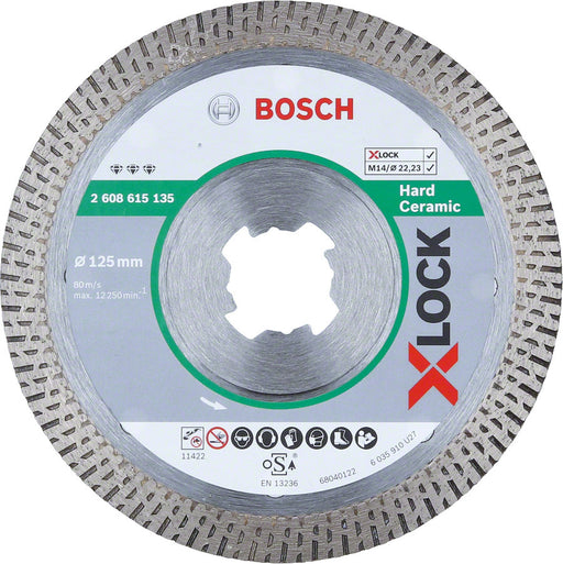 Diamanttrennscheibe Bosch X-LOCK EXPERT for Hard Ceramic 125 x 22,23 x 1,4 mm