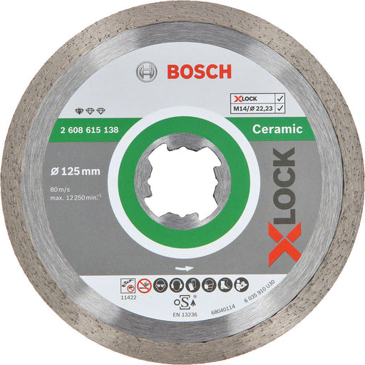Diamanttrennscheibe Bosch X-LOCK Standard for Ceramic 125 x 22,23 x 1,6 mm
