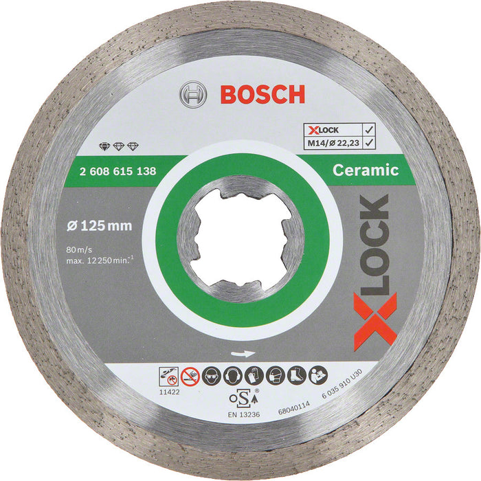 Diamanttrennscheibe Bosch X-LOCK Standard for Ceramic 125 x 22,23 x 1,6 mm
