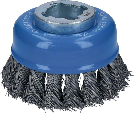 Topfbürste Bosch X-LOCK 75 x 0,35 mm gezopfter Stahldraht