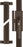 Fenster-Stangenschloss ABUS FOS650 braun AL0125