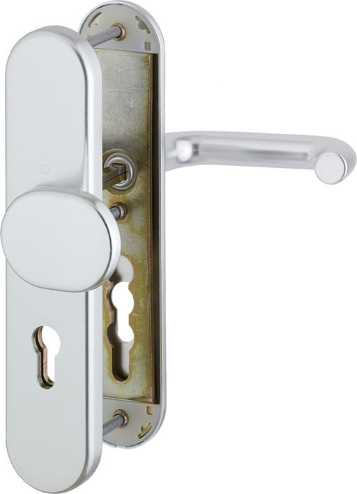 Zimmertür-Wechsel-Schutzgarnitur HOPPE Paris 12 mm PZ Alu natur