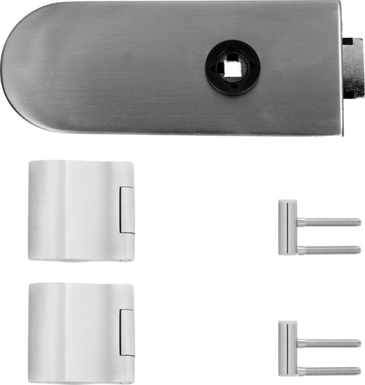 Glastürschloss-Set Karcher EGS 370 mit 3-teiligen Bändern blind Edelstahl matt