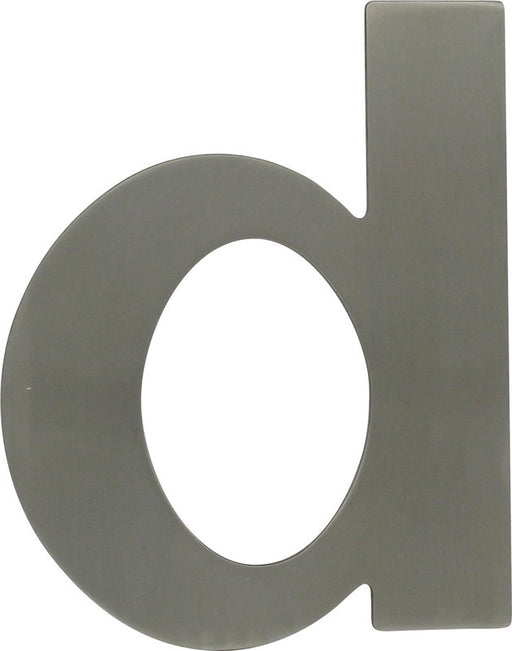 Hausnummer KARCHER Symbol "d" - Höhe 110 mm - Edelstahl matt