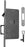 Schiebetürschloss KFV 1609 BB 55 mm 20 mm altsilber rund