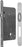 Pendeltürschloss KFV 486 PZW 55 mm 20 mm altsilber rund