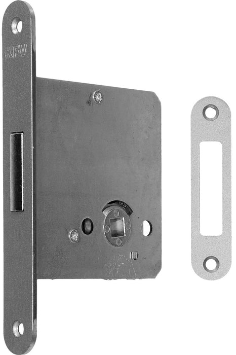 Riegelschloss KFV 211 PZ 55 mm 20 mm altsilber rund