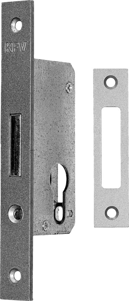 Riegelschloss KFV 205 PZ 30 mm 20 mm altsilber käntig