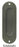 Schiebetürmuschel Karcher EZ1702 oval ungelocht 120x41mm Edelstahl matt