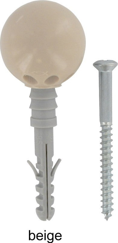Türstopper Kugelform FISCHER 36 mm 3-tlg. beige