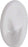 Klebehaken oval 43 mm weiß