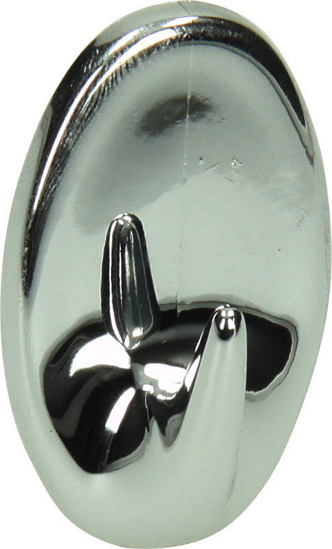 Klebehaken oval 43 mm chrom