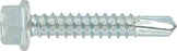 Bohrschrauben Sechskantkopf DIN 7504K - 5,5x32 mm - 6kt.weiß vz. - 500 ST pro VE