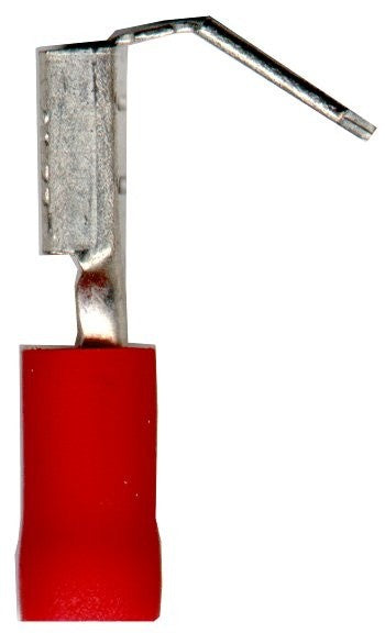 Abzweig-Flachsteckhülse 6,3 x 0,8 mm rot isoliert 0,5 - 1,5 mm² (VE = 10 St.)