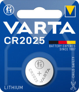 Knopfzellen-Batterien Varta CR 2025 / 3V / ø 20 mm