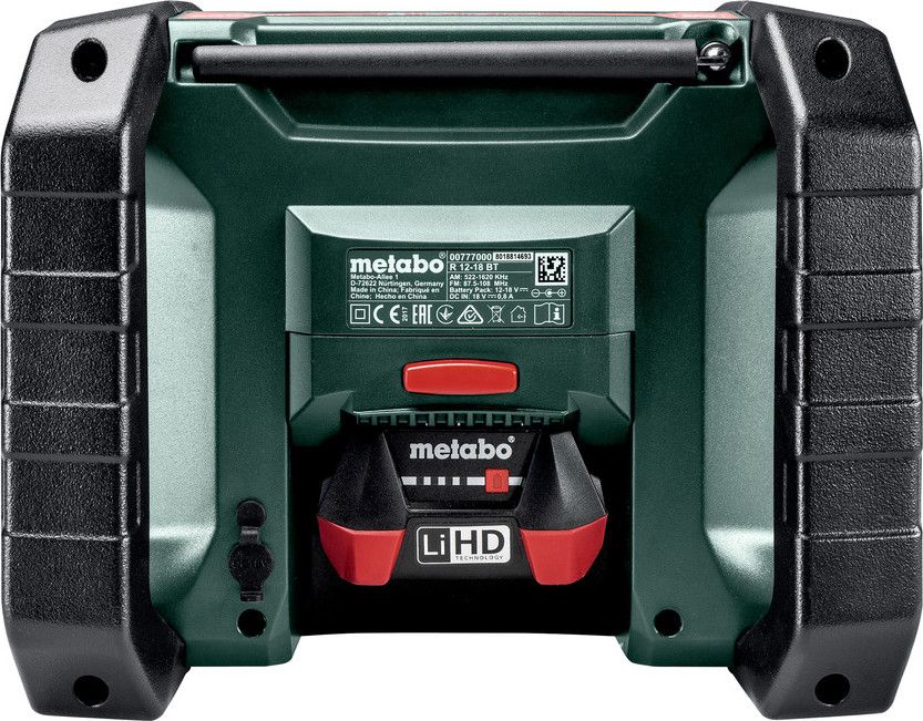 Akku-Baustellenradio METABO R 12-18 DAB+BT 12-18V 