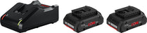 Bosch Akku Basis-Set ProCORE - 2 x 18 V / 4,0 Ah Akkus - GAL 18V-40 Ladegerät