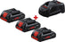 Bosch Akku Basis-Set ProCORE - 3x18 V / 4,0 Ah Akkus - GAL 1880 CV Ladegerät