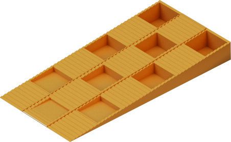 Distanzkeile Rothoblaas 80x40x8 mm orange