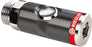 Druckknopf-Sicherheitskupplung Alu drehbar NW 7,4 / 12 bar / 3/8" Außengewinde