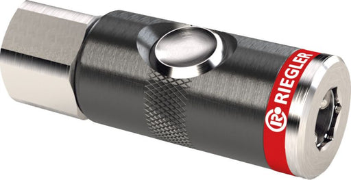 Druckknopf-Sicherheitskupplung Alu drehbar NW 7,4 / 12 bar / 3/8" Innengewinde