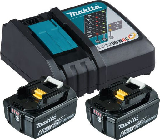 Makita Power Source Kit - mit 2 Akkus - 18 V - 6,0 Ah - inkl. Ladegerät