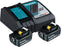Makital Power Source Kit - mit 2 Akkus - 18V/5Ah - inkl. Ladegerät