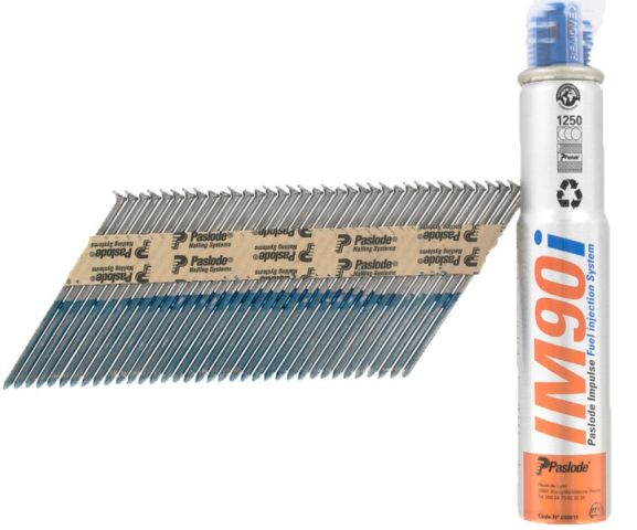Nagelstreifen PASLODE 2,8x80 mm - Rillenschaft mit Gas
