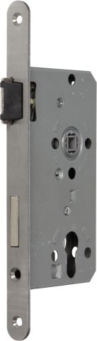 ZT-Einsteckschloss Flüstercomfort Kl. 2 PZW links Stulp 20 mm rund Niro