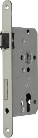 ZT-Einsteckschloss Flüstercomfort Kl. 2 PZW links Stulp 20 mm rund silber