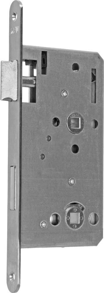 Zimmertür-Einsteckschloss KFV 115 1/2 Kl. 2 BAD li/re Stulp 18 mm rund Niro