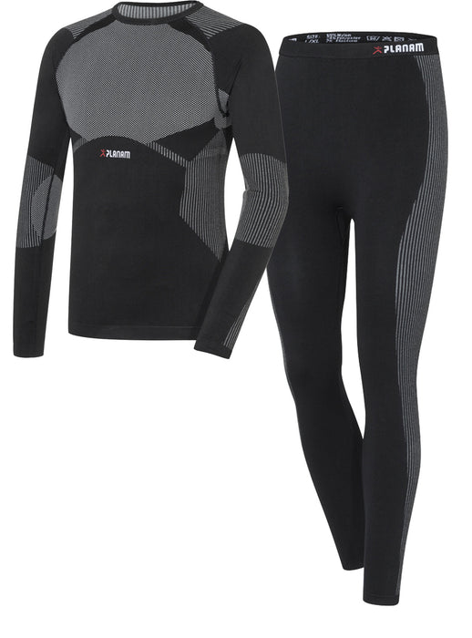 Funktionsunterwäsche-Set lang schwarz Gr. L/XL