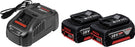 Bosch GAL 1880 CV Ladegerät + 2x GBA 18V 5,0 Ah
