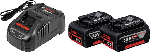 Bosch GAL 1880 CV Ladegerät + 2x GBA 18V 5,0 Ah